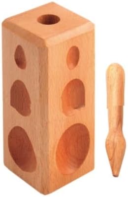TAURISH Professional Multi Utility Dapping Block Hardwood (Heart, Oval, Round, Pear Shape)
