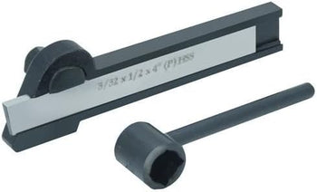 OMEX Lathe Parting Cut Off Tool Holder With Hss Blade 1/16