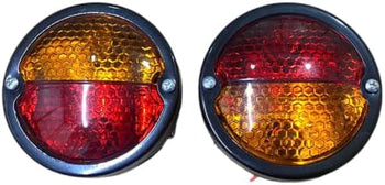 TAURISH For Massey Ferguson Pair Rear Tail Flasher Lamp Vintage Tractor with Bulb