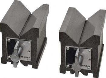 Precision Magnetic Vee Blocks Size 100 x 95 x 75mm V Block Matched Pair Heavy