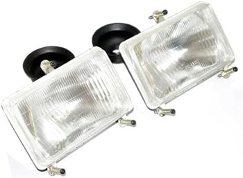 TAURISH Headlight Headlamp Set Rectangular 'Massey Ferguson' 4225 4245 4255 4260 4265+