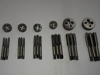 TAURISH BSW Left Hand Thread Tap and Die Set 3/16, 1/4, 5/16, 3/8, 7/16, 1/2 English Thread Carbon Steel