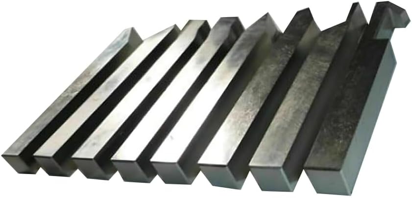 TAURISH 5/16" HSS Lathe Form Tools Set of 8 Pieces 5/16" Square Shank Pre-Formed Tools for Metal Turning
