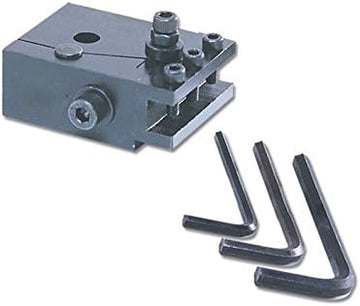 Rasputin® Quick Change Tool Post For Lathe Hardened And Tempered Body Holding Capacity 1/2" Holder Size 60X55X30Mm
