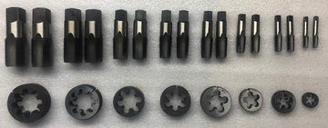 NPT NATIONAL PIPE THREAD TAP AND DIE SET - 8 SIZE 1/8" - 1/4" - 3/8" - 1/2" - 5/8" - 3/4" - 7/8" - 1" I TAPS AND DIES BOXED