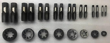 TAURISH BSP/BSPP (British Standard Pipe) Tap and Die Set 24 Pieces - 1/8