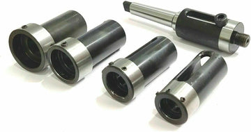 TAURISH Floating Tailstock Die Holder Set MT-2 Threading & Tapping for Lathe – Includes 65mm Chuck, M14 x 1 Thread, Hardened Shank, and Precision Ground 2MT Morse Taper