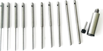 TAURISH Valve Seat Grinder Stone Holder 11/16" with 10 Pieces Sioux Pilot Sizes From 4.5mm to 12mm (Top 0.38 inches)