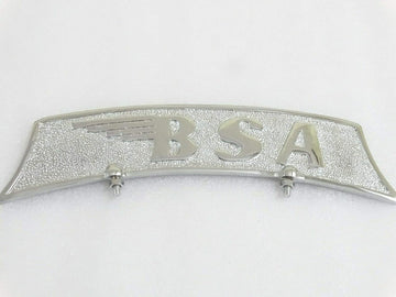 Royal Crusaders BSA Embossed Chromed Brass Number Plate