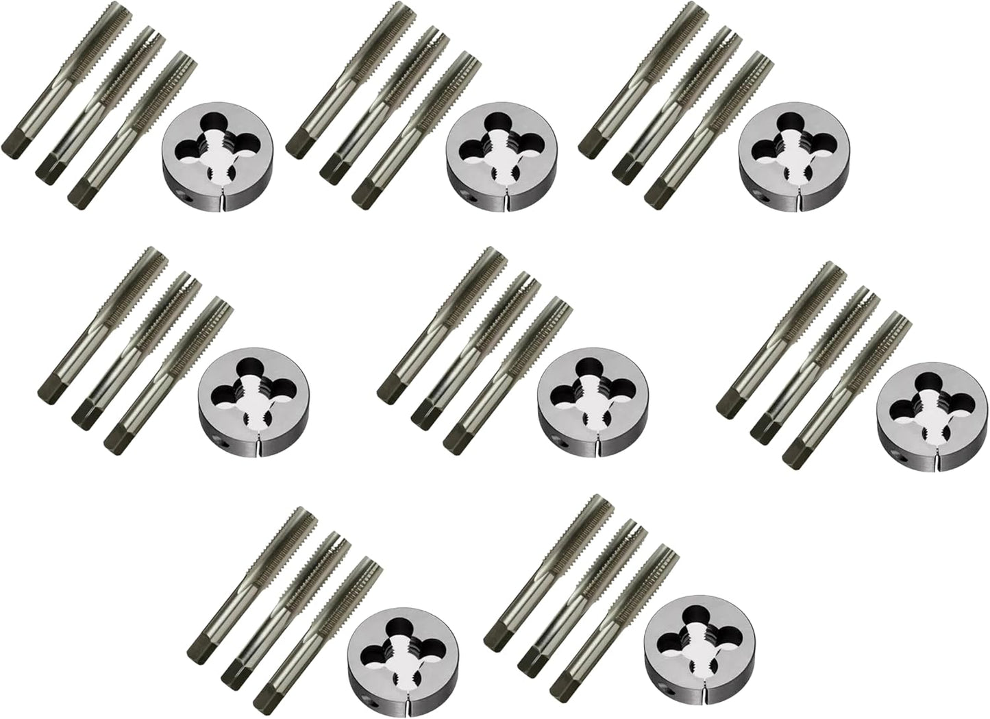 TAURISH BSCY BSC 26 TPI Cycle Left Hand Thread Tap and Die Set 1/4" to 1/2" 20 Pieces for Classic and Vintage Car/Bike Restoration