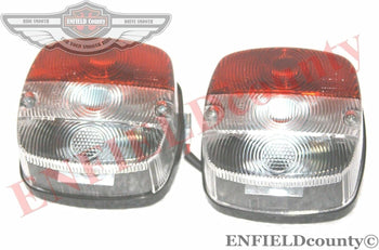 TAURISH Square Front Indicator Flasher Lamp Position Light Pair 'Massey Ferguson'