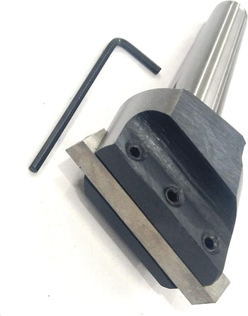 TAURISH Fly Cutter MT3 Shank M12 x 1.75 Drawbar for Lathe & Milling Machine w-HSS Bit