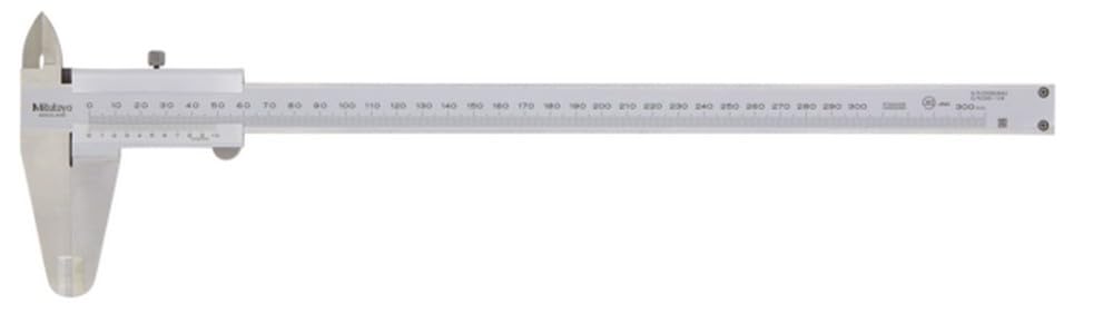 Mitutoyo 530-108 Vernier Caliper, Stainless Steel, 0-200mm Range, +/-0.05mm Accuracy, 0.05mm Resolution