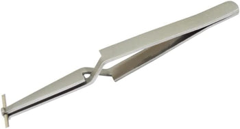 TAURISH Soldering Tweezer Cross Lock for Wire Holding 4-1/2