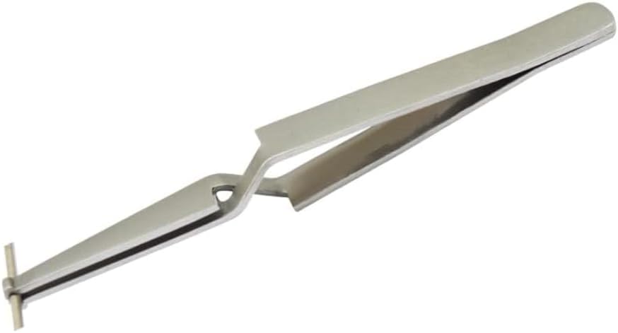TAURISH Soldering Tweezer Cross Lock for Wire Holding 4-1/2" Long - Resistant Tool