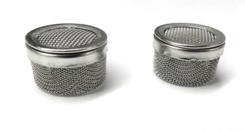 TAURISH Ultrasonic Cleaner Mini Basket Set Small Parts Mesh Holder for Screws and Tiny Components 2 Pieces Pack