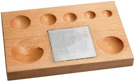 TAURISH Professional Wood Forming 7 Groove Block with Steel Block 3” x 3” Depressions Round : : 22mm, 26mm, 29mm, 34mm, 42mm, 46mm, 55mm