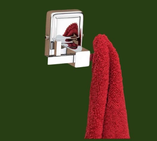 TAURISH Bathroom Cloth Hanger Door Wall Robe Hooks Rail for Hanging Keys,Clothes,Towel Steel Hook