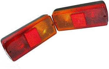 TAURISH Tail Light Flasher Lamp Set LH RH With Bulb For 'Massey Ferguson' Tractor