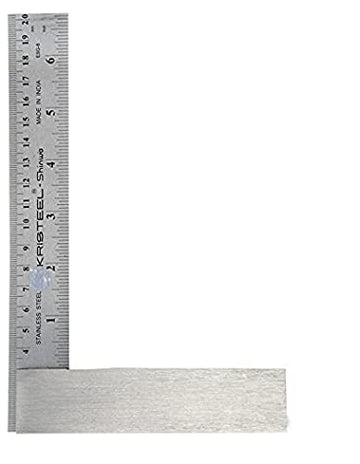 Shinwaa 6" inch Graduated Steel Square | General Purpose | Engineers Square I Made in India