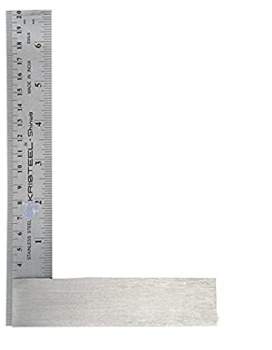 Shinwaa 6" inch Graduated Steel Square | General Purpose | Engineers Square I Made in India