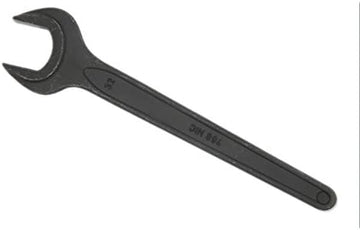 Safedeals365 Single Open Ended Spanner Wrench, 36mm, Black, Chrome Vanadium Steel