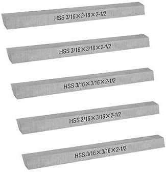 New 5 Pcs 3/16" x 3/16" x 2-1/2" HSS Square Tool Bit Lathe Fly Cutter Mill Blank