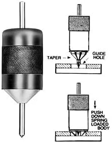 Universal Transfer Center Punch & ALIGNER - Large Size 3/16" to 1.3/16" - Made In India.