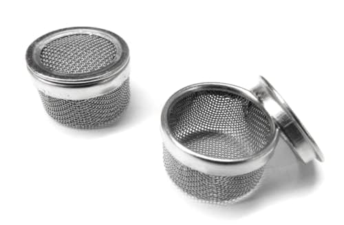 TAURISH Ultrasonic Cleaner Mini Basket Set Small Parts Mesh Holder for Screws and Tiny Components 2 Pieces Pack
