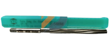 TAURISH 5MM Dia HSS Valve Guide Reamer 4 Inch Extra Long, High-Speed Steel, Spiral Flute, 6 Flutes, H7 Tolerance