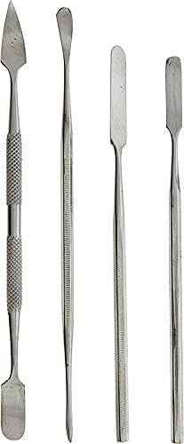 4-Piece Spatula Set for working with small parts, electronics, clay, wax, mold making, jewelry making, and detailed projects.