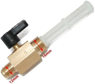 Taurish Fuel Petrol Diesel On/Off Vertical Brass Tap Switch Massey Ferguson