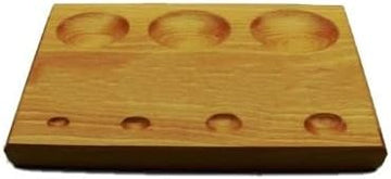 TAURISH Professional Dapping Block Hardwood Heart Shape (3 Cavity)