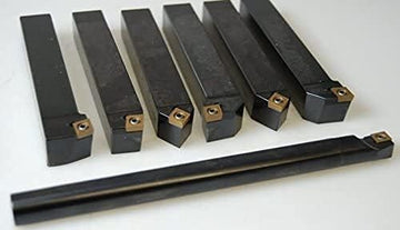 7 Pieces Indexable Carbide Turning Tool Set I Indexable Turning Tool Holder Boring Bar I CCMT Carbide Inserts I 10 mm Shank