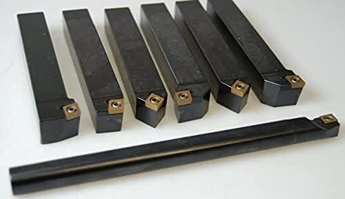 7 Pieces Indexable Carbide Turning Tool Set I Indexable Turning Tool Holder Boring Bar I CCMT Carbide Inserts I 10 mm Shank