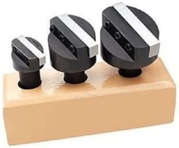 Brand New Set of 3 Pcs Fly Cutters 1/2" SHANK + HSS Tool Bit-Wooden Stand