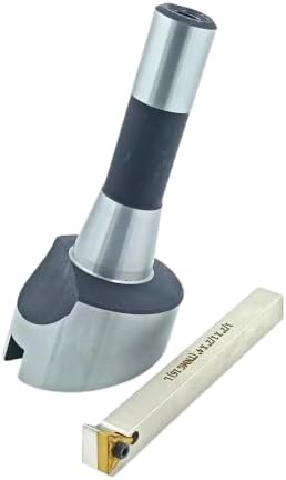 TAURISH Large Head 2.5" Inch Lathe Milling R8 Shank Fly Cutter with Indexable Flying Tool for Precision Surface Milling
