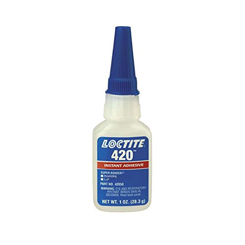 Super Bonder® 420™ Instant Adhesive (Meets MIL-A-46050C Type II, Class I), Clear, 1oz Bottle