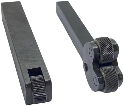 TAURISH Set of Three Knurling Tool Holders Includes Single Knurl, Double Knurl, and 6 Knurl Tools for Lathe High-Quality Tool Steel & EN31 Alloy Steel Knurls – For Medium to Small Lathes
