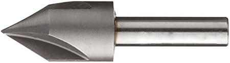 Rasputin 3Flute Center Reamer High Speed Steel Short Counter Sinks Size 1", Shank Dia 1/2", Overall Length 2-3/4", Angle 60 Degree