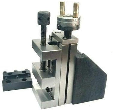 AI Mini Vertical Slide 90 x 50 mm with 2"/50 mm Steel Vise - Instant Milling for Small Bench Lathes