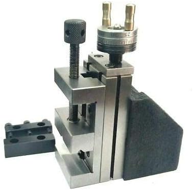 AI Mini Vertical Slide 90 x 50 mm with 2"/50 mm Steel Vise - Instant Milling for Small Bench Lathes