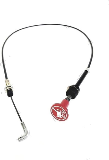 SIPPY FUEL SHUT OFF CABLE FOR MAHINDRA TRACTOR 007601914C1/007601914C3/000060803M01, Black