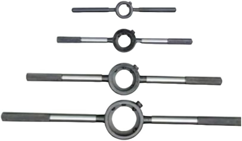 TAURISH 4 Pieces Set Round Stock Die Handle 13/16", 1", 1-1/2", 2" with Knurled Handle for Non-Slip Grip – Die Holder Stock Wrench