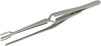 TAURISH Tweezer Half-Shank Jewelry Soldering Tweezers Stainless Steel 6-1/2” Long