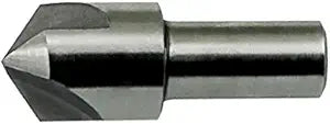 Rasputin 3Flute Center Reamer High Speed Steel Short Counter Sinks Size 1/2", Shank Dia 3/8", Overall Length 2", Angle 90 Degree