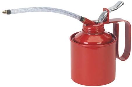 AI New Stainless Steel Wesco Type Oil Can, 1 Pint - Flexible Spout Oil Can