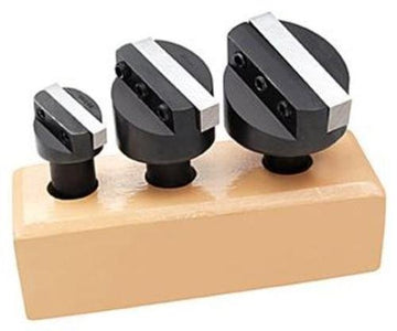 AI OMEX New 1/2" Shank - 3 Pcs Set 3/4" + 1.1/4" + 1.1/2 - HSS Straight Cut Router Fly Cutter Set