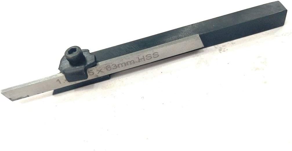 TAURISH Set of 3 Mini Lathe Cut off Parting Tool Holders 6,8 & 10 mm Shanks with HSS Blades