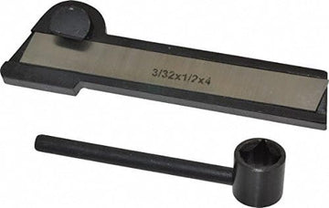 Lathe Cut off Parting Tool Holder 3/4" Width & HSS Blade 3/32" x 1/2"x 4.1/2"